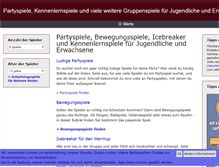Tablet Screenshot of lustige-partyspiele.de